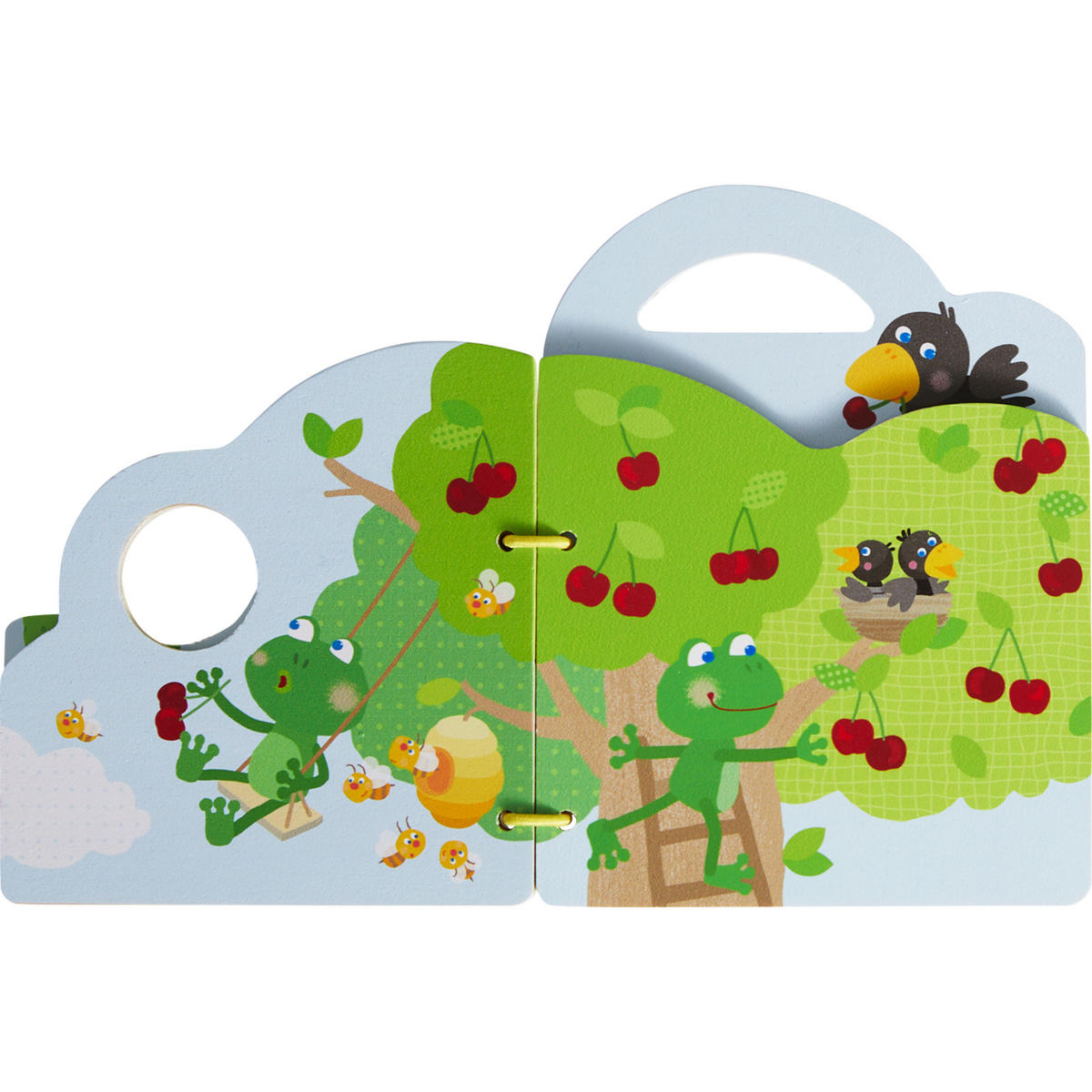 HOLZ-BABYBUCH Obstgarten - Multicolor, Holz (14.6/18.3cm) - Haba