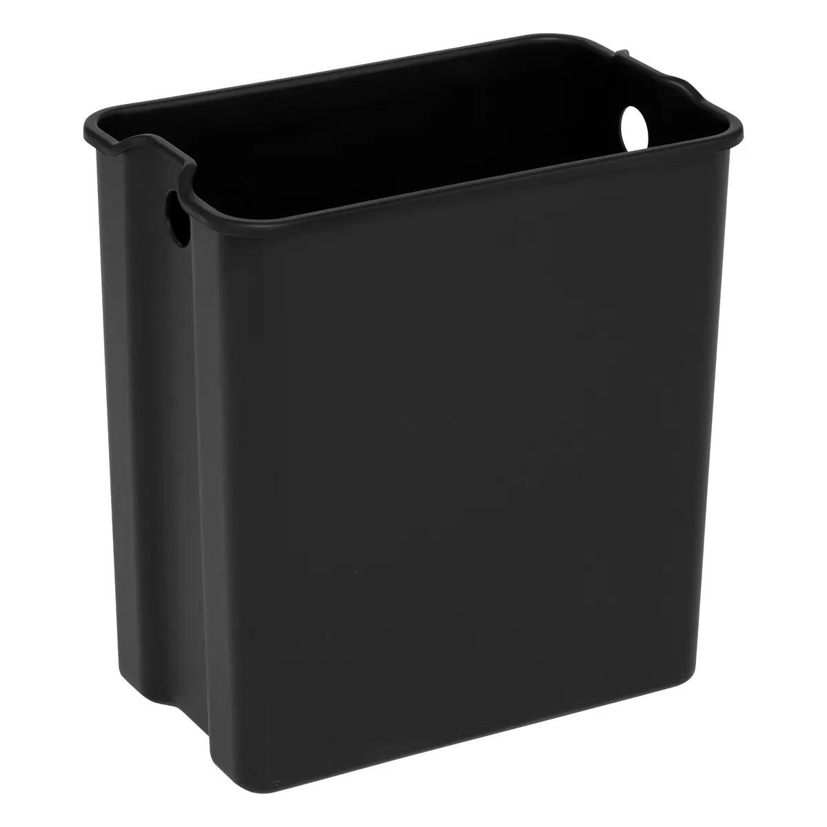 BIO-ABFALLEIMER mit Edelstahlgehäuse 5 l 24,7/15,5/25,5 cm - Silberfarben, Metall (15.5/25.5/24.7cm) - 5five Simply Smart
