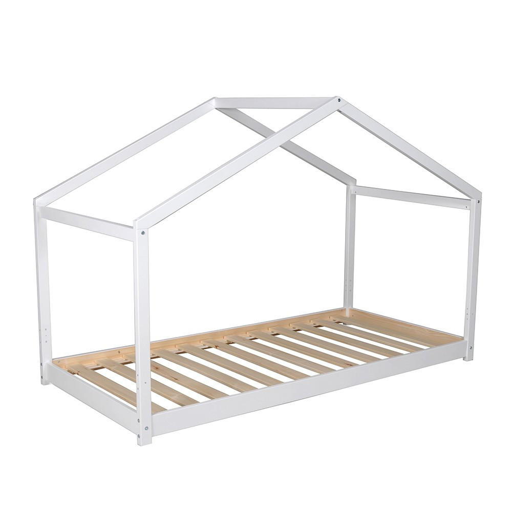 HAUSBETT KOALA MIT LATTENROST/ Kinderbett 90x190 - Weiß - Weiß, Holz (90/190cm) - Weber Industries