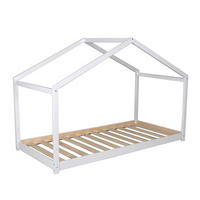 HAUSBETT KOALA MIT LATTENROST/ Kinderbett 90x190 - Weiß - Weiß, Holz (90/190cm) - Weber Industries