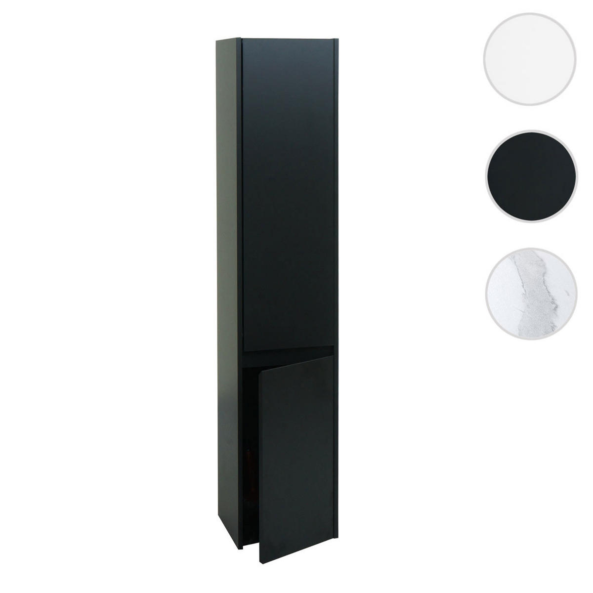 HÄNGESCHRANK Schwarz - Schwarz, Holzwerkstoff (33/160/28cm) - MCW