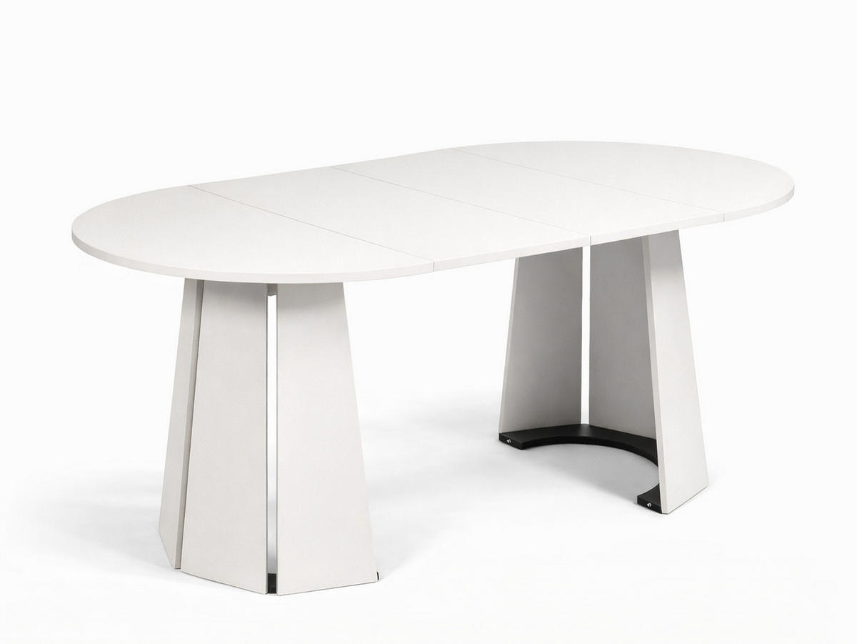 ESSTISCH Alice 180 x 100 x 76,8 cm Ovaler mit Ausziehfunktion, kaschmir - Kaschmir, Metall (100/180/75cm) - Margaret Hadas24