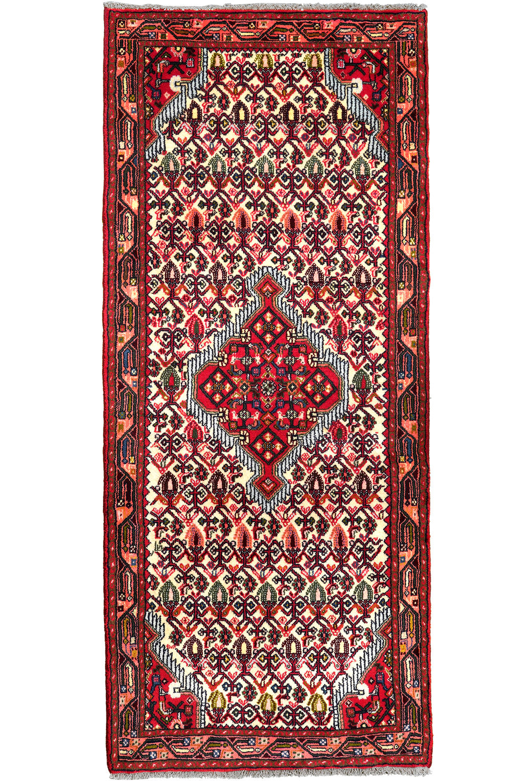 Looma Läufer Beige, Rot 81x190 cm