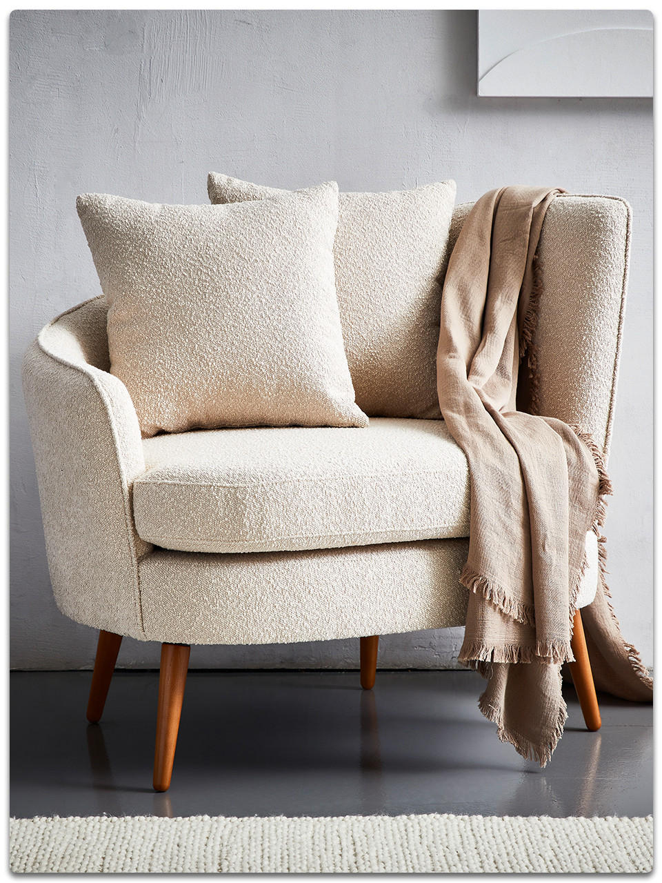 Zeitlos: Sessel in Beige