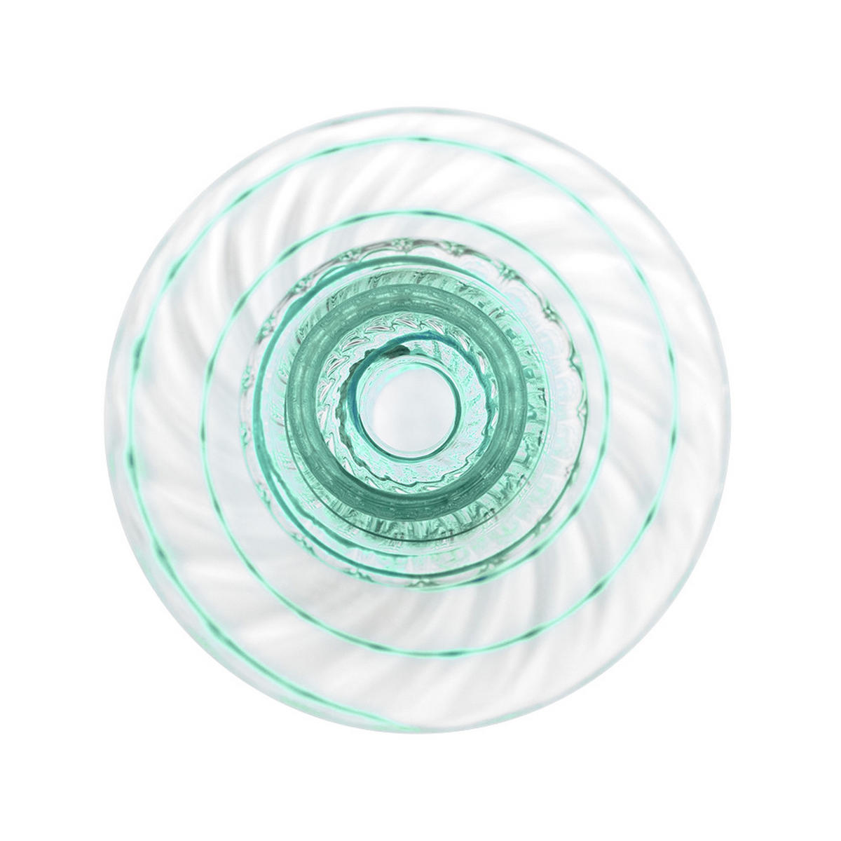 KERZENHALTER Glass wirbel hellblau s 20 cm - Hellblau, Glas (8.89/21.59/8.89cm) - Pip Studio