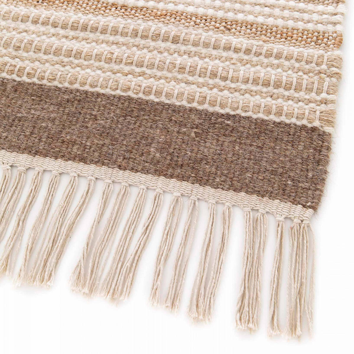 TEPPICH, 80 x 200 cm, Cremefarbe - Creme, Textil (200/80cm) - Oviala