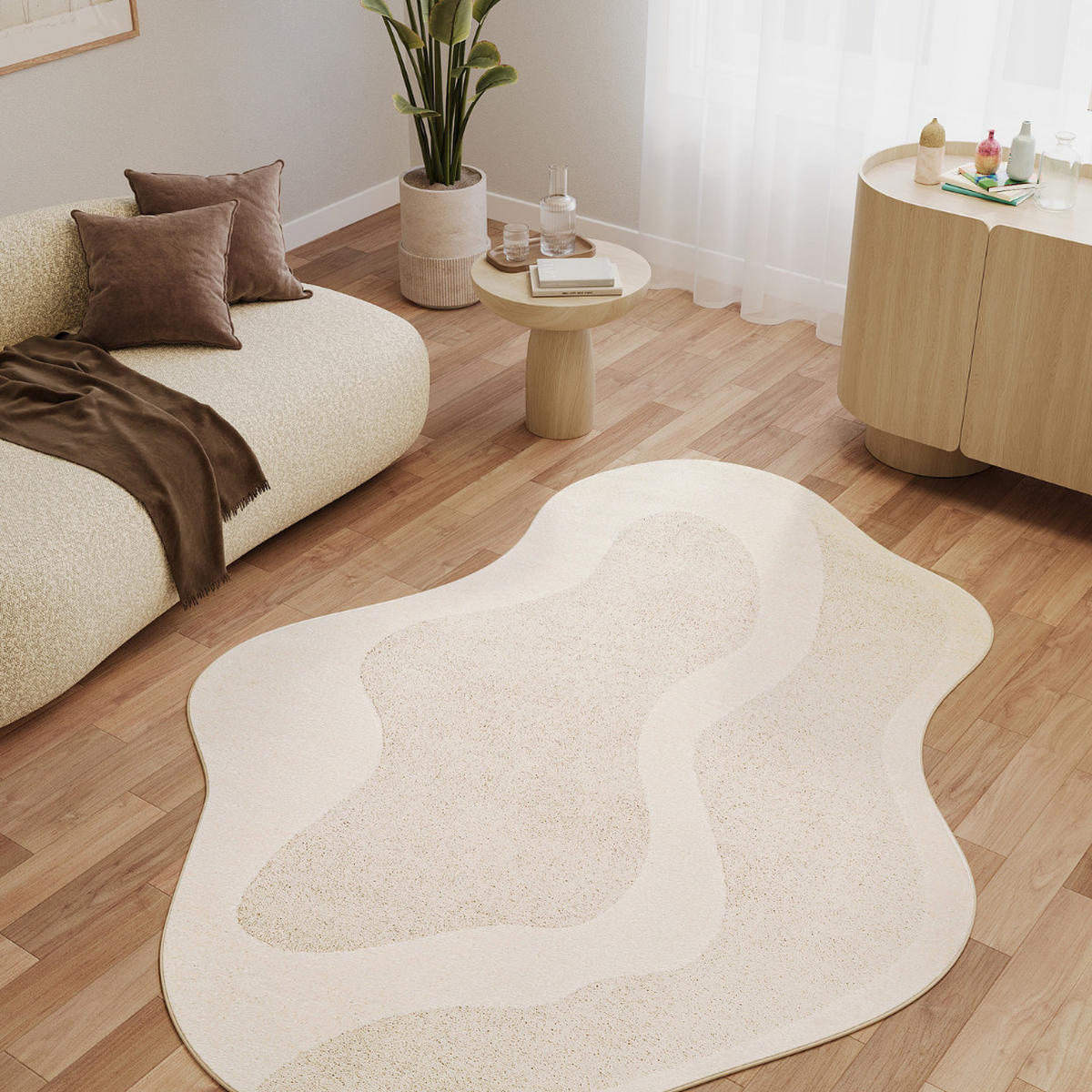 TEPPICH TERRA Creme 200/300 cm - Creme, Textil (200/300cm) - Tapiso