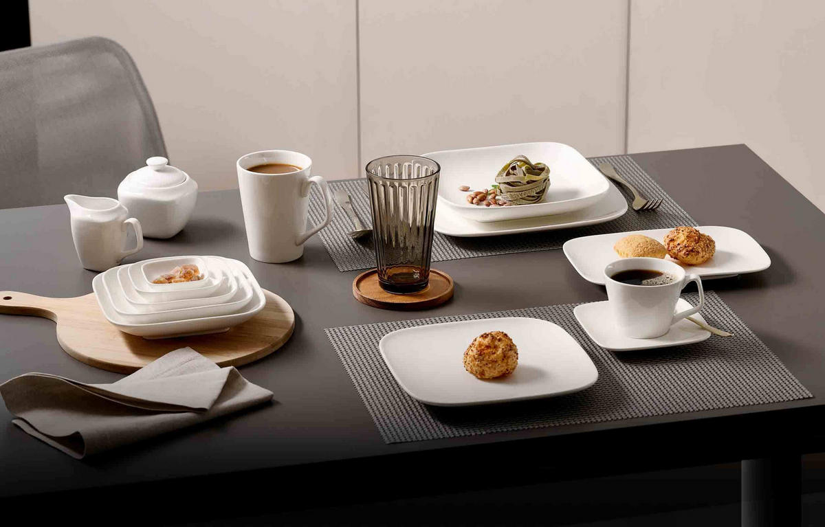 KOMBISERVICE Arena weiß 30er Set - Weiß, Keramik (1/1/1cm) - Ritzenhoff Breker