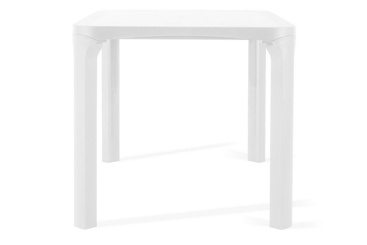GARTENTISCH LEOPSI, Weiß - Weiß, Kunststoff (80/120/72cm) - KONSIMO®
