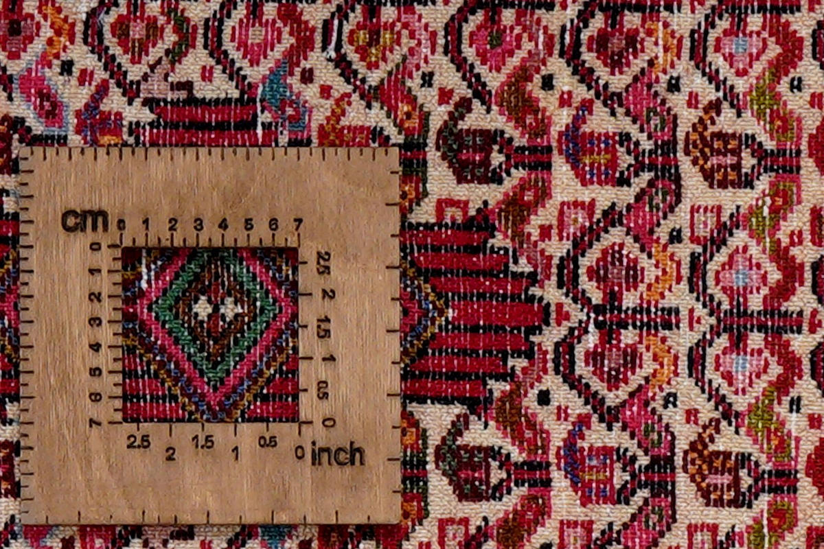 ORIENTTEPPICH handgeknüpft Assadabad Beige, Rot 95/65 cm Schurwolle - Beige/Rot, Textil (65/95cm) - Looma