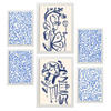 POSTER Set Mit 6 Junge Abstrakt feminin Größe A3 & A4 Weißer Rahmen - Weiß, Papier (29.7/1cm) - Nacnic