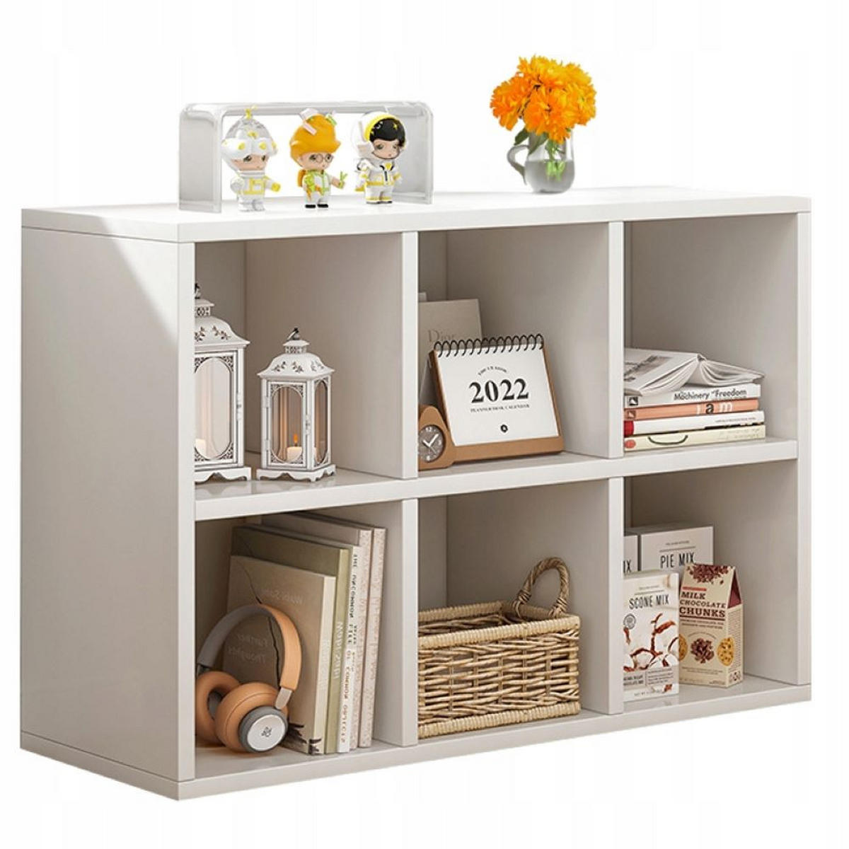 BÜCHERREGAL, weiß 90/60/30 cm - Weiß, Holzwerkstoff (90/60/30cm) - Rexo