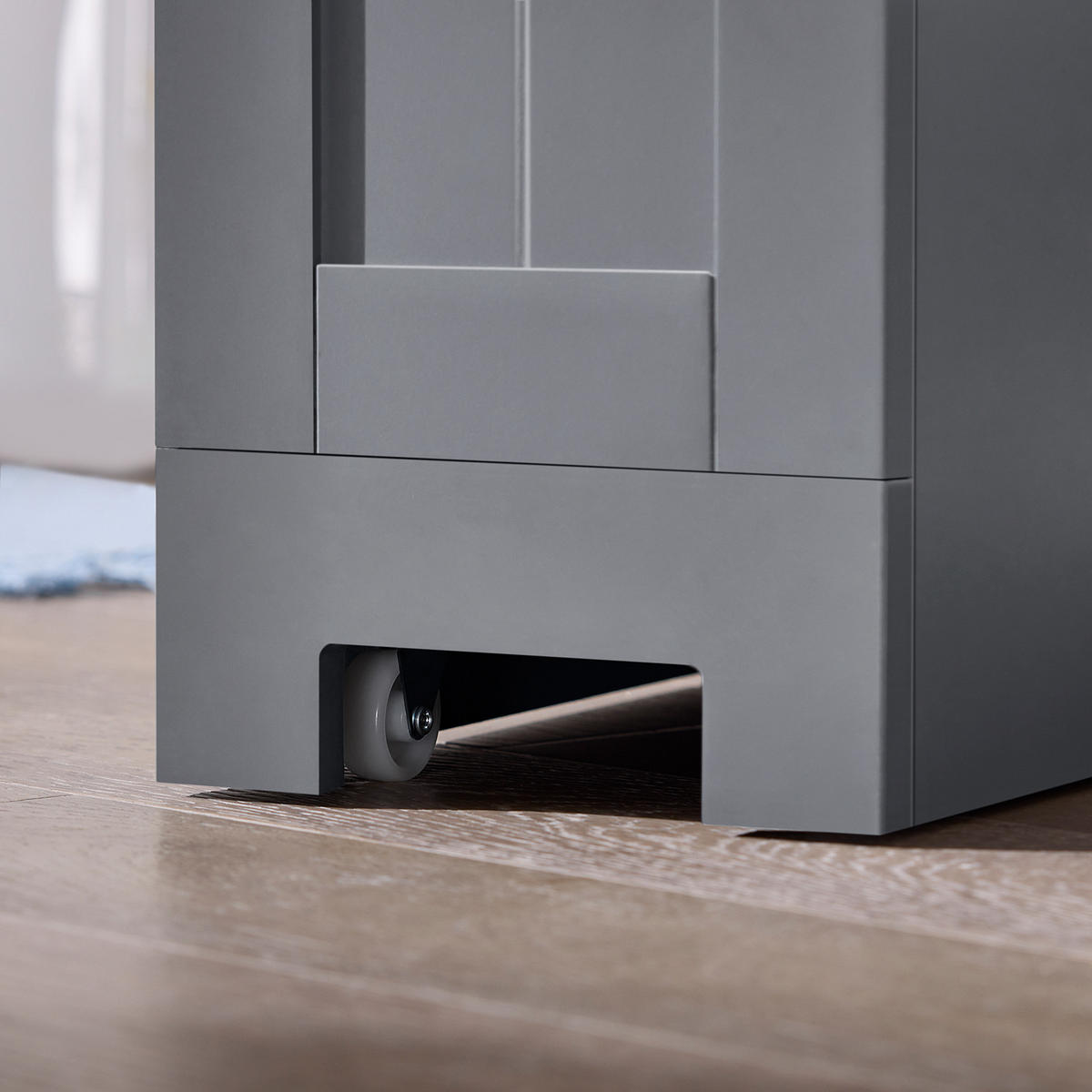 NISCHENSCHRANK mit Rollen Grau - Grau, Holzwerkstoff (20/70/65cm) - SoBuy