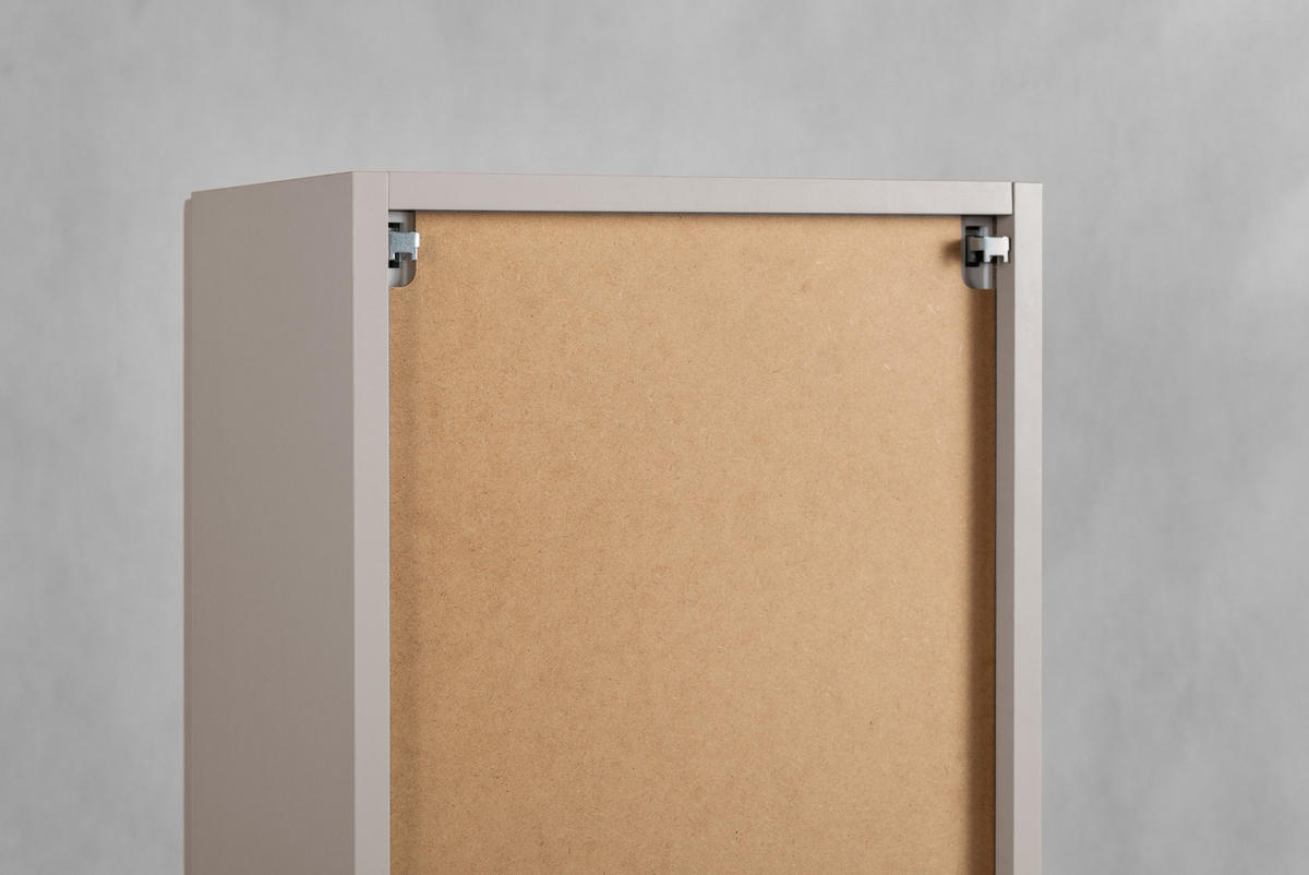 BADEZIMMERSCHRANK : Kaschmir, 35 x 136 x 27 cm - Beige, Holzwerkstoff (35/136/27cm) - 3XE LIVING