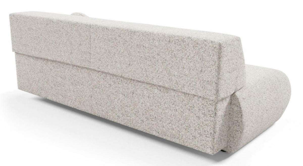 SITZSOFA Beige PENTI Schlaffunktion PUENTE Stoff - Beige, Textil (214/74/100cm) - Sepro Meble