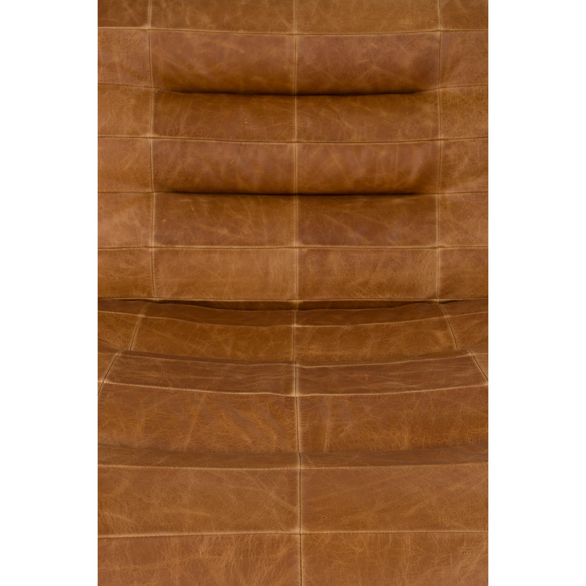 SESSEL Wyatt Leder Cognac Braun - Cognac, Leder (87/70.5/101cm) - Dutchbone