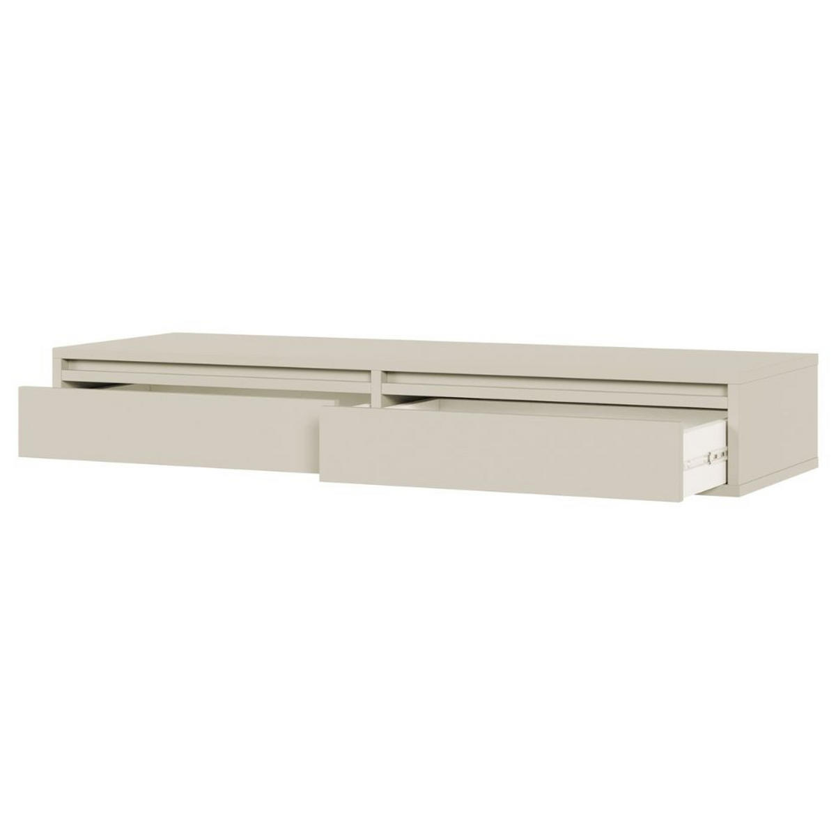 SCHMINKTISCH Evo Graubeige 110 cm - Greige, Holzwerkstoff (110/17/38.5cm) - Selsey