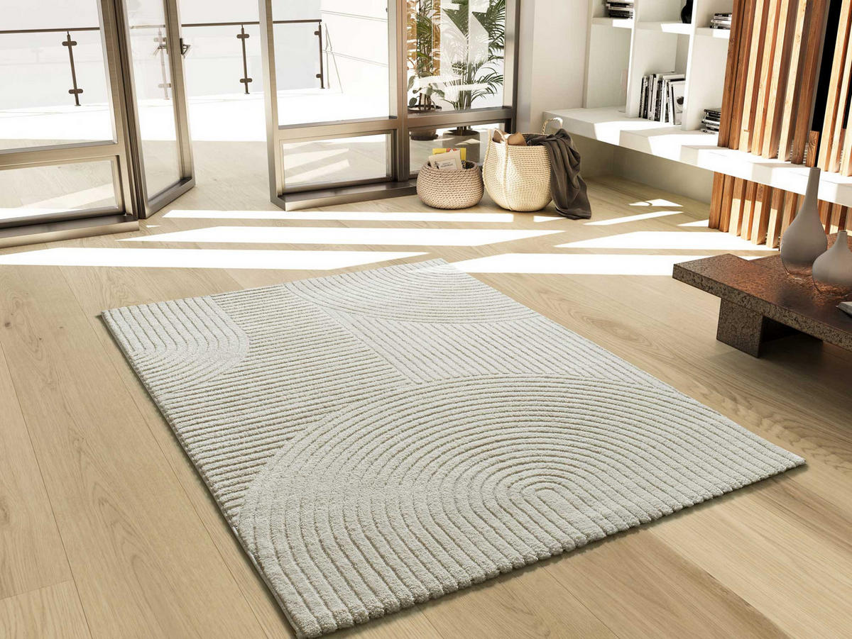 WEBTEPPICH Creme Verona 80/150 cm - Creme, Naturmaterialien/Textil (80/150cm) - Atticgo