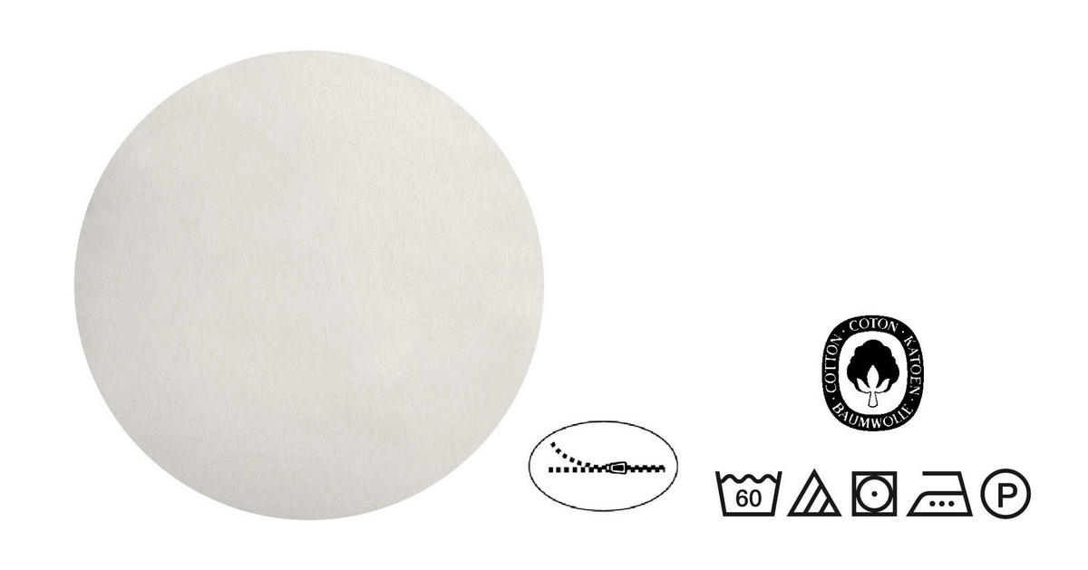 BETTWÄSCHE-GARNITUR Melange Hirsch Klein kitt, 155x200 cm + 80x80 cm - Beige, Textil (155/200cm) - biberna