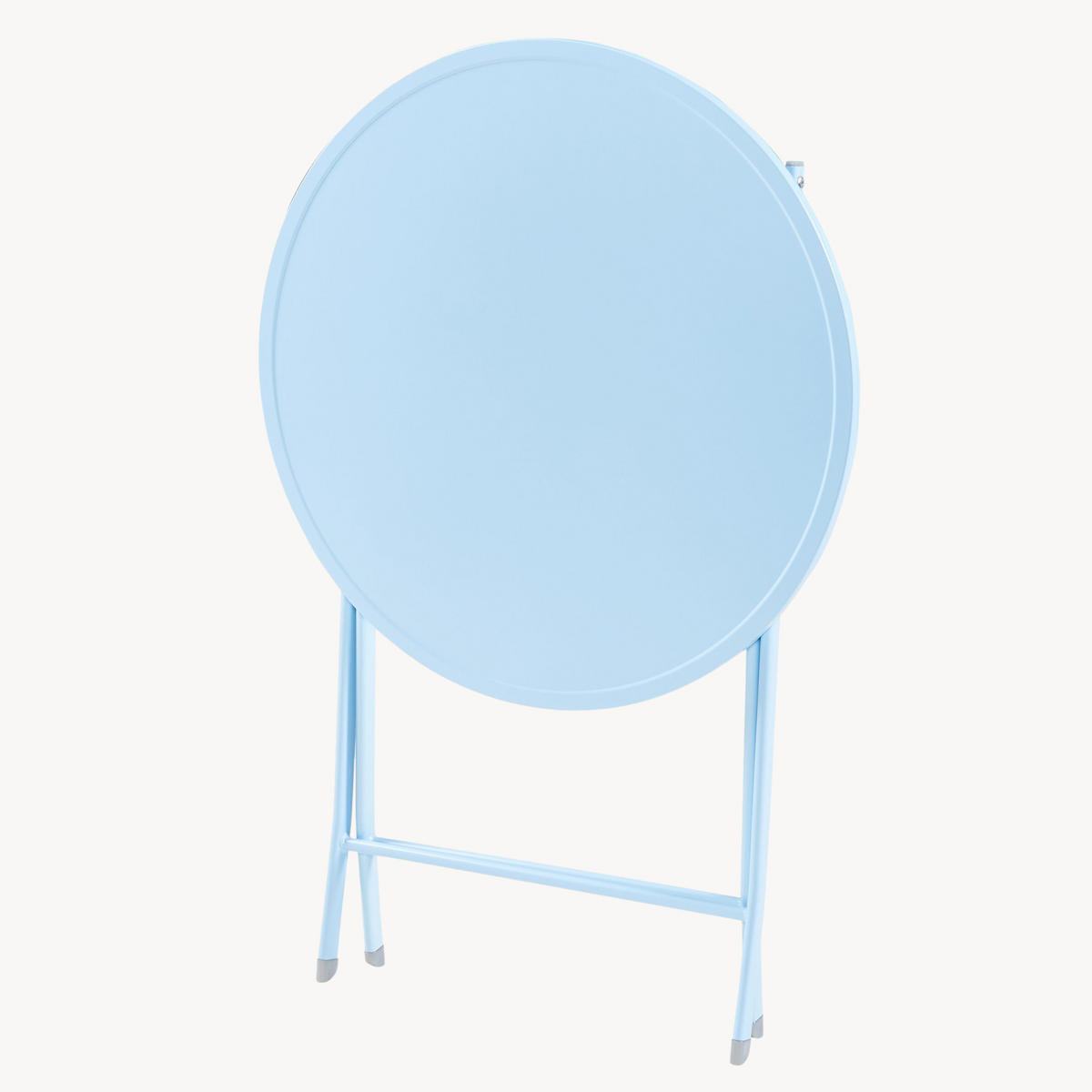 GARTENKLAPPTISCH Sande - Hellblau, Metall (62/62/71cm) - [en.casa]