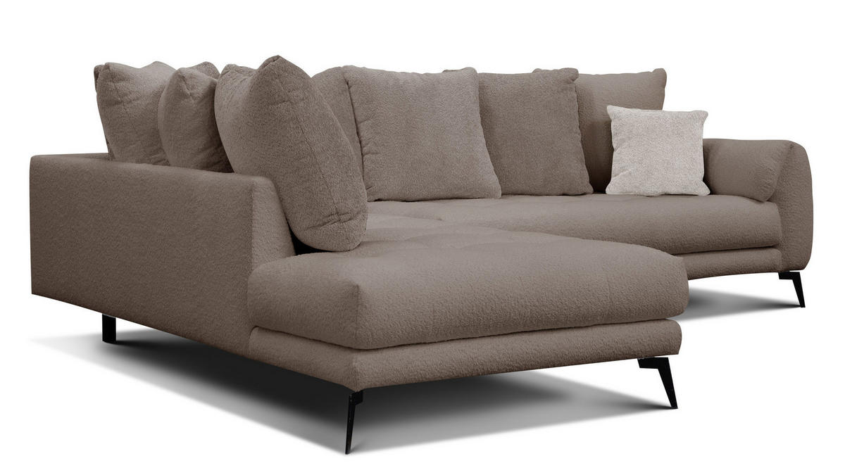 ECKSOFA CALME 5-Sitzer, creme - Creme, Holz/Textil (294/229cm) - Courtois Laville