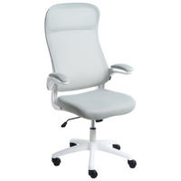 BÜROSTUHL Stoff Hellgrau Nexel - Grau, Textil (60/114/60cm) - Beliani