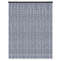 FLAUSCHVORHANG (140x200 cm) Türvorhang in "Meliert Blau-Weiß-Silber" - Blau, Kunststoff (140/2/200cm) - Arsvita