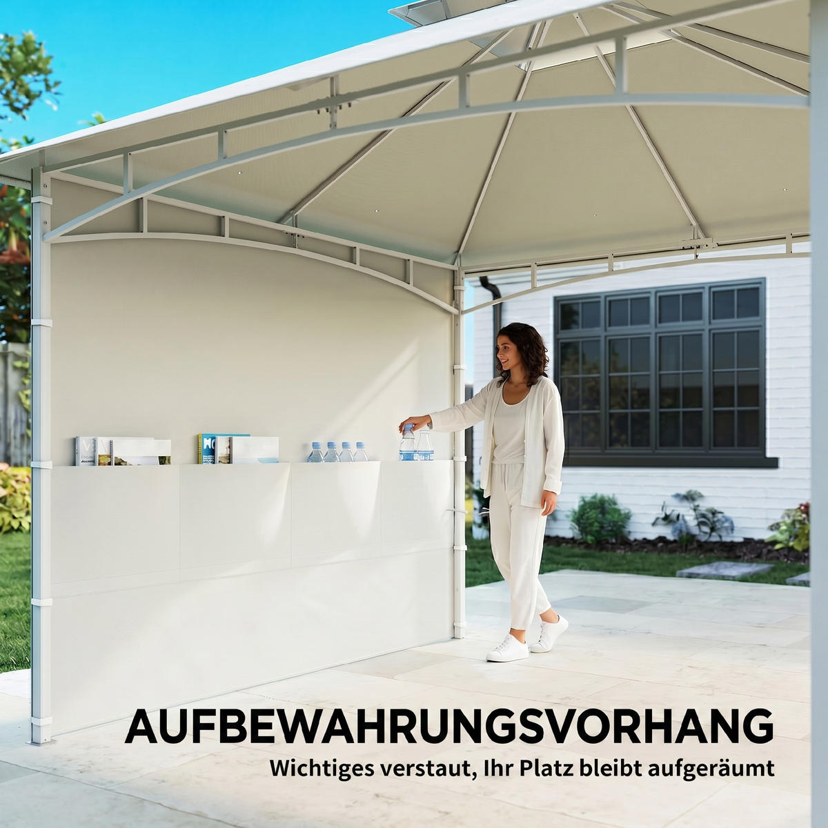 PAVILLON Weiß 1 Stück - Weiß, Metall (300/276/300cm) - GiPP