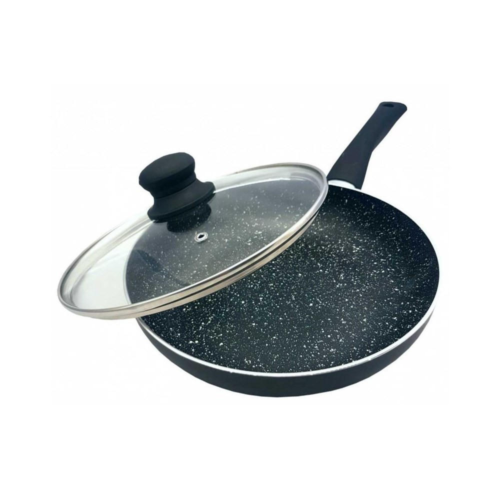 PFANNE Schwarz 28/28/5 cm 8359 - Schwarz, Metall (28cm) - Kinghoff 