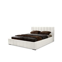 POLSTERBETT Nero 160x200 cm, Doppelbett mit Bettkasten und Lattenrost aus Holz, Velourstoff: Hellgrau - Hellgrau, Holz/Kunststoff (160/200cm) - Marpur