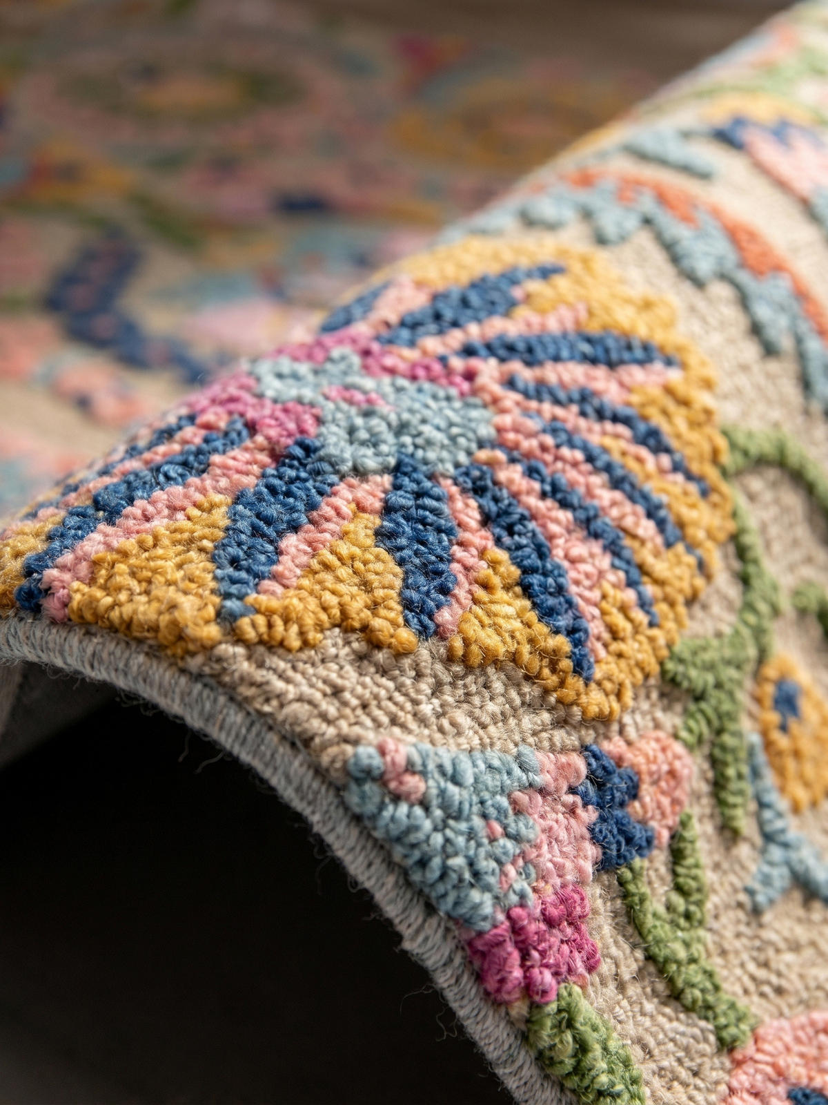 TEPPICH aus Wolle HEDDA in Bunt, floral, 200 x 300 cm - Multicolor, Textil (300/200cm) - KADIMA DESIGN