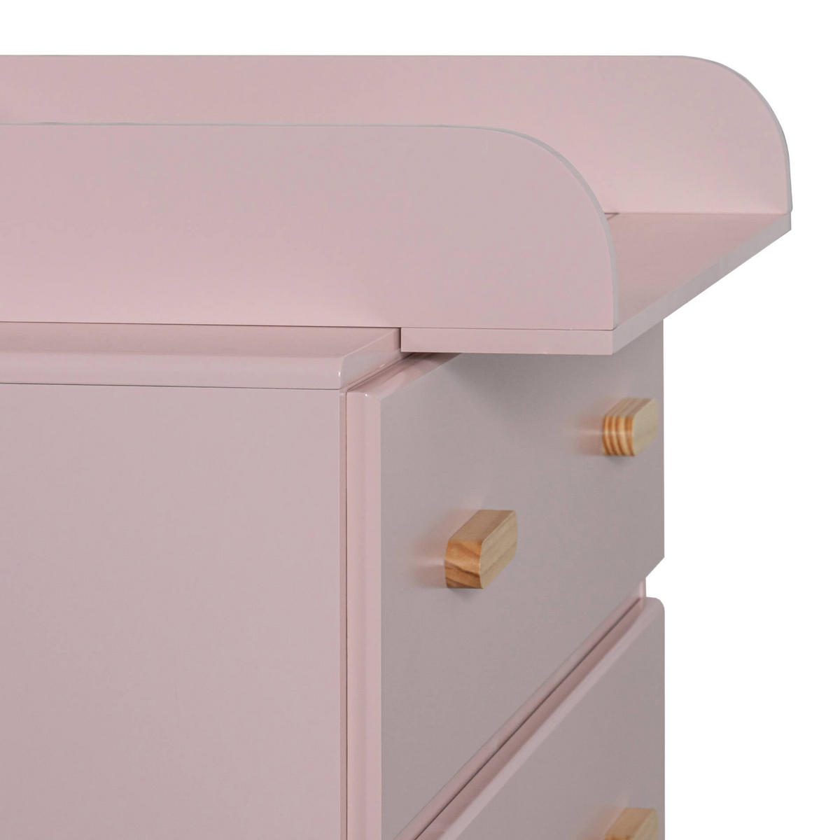 WICKELTISCH Rosa 42/80/100 cm - Pink, Holzwerkstoff (42/100/80cm) - Mobili Rebecca