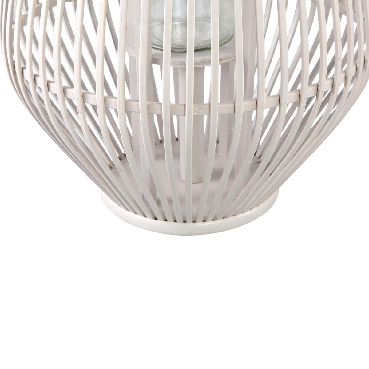 LATERNE Lysia Beige 35/35/68cm - Beige, Naturmaterialien (35/68/35cm) - PTMD Collection