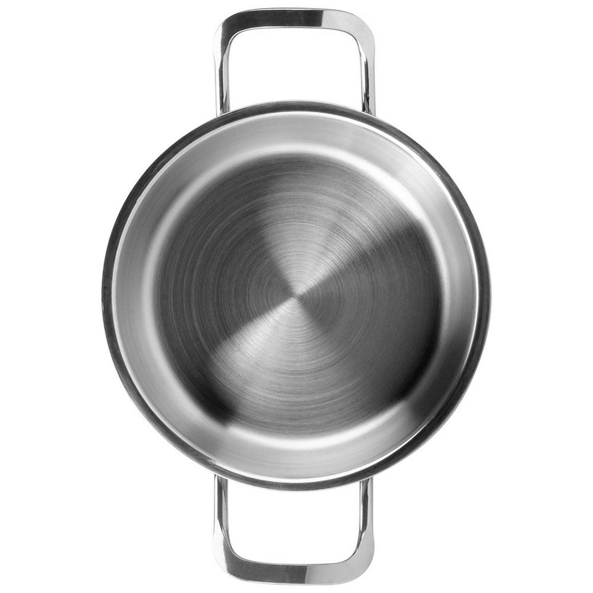KOCHTOPF Anett mit Edelstahldeckel silber - Silberfarben, Metall (1.2cm) - Orion 