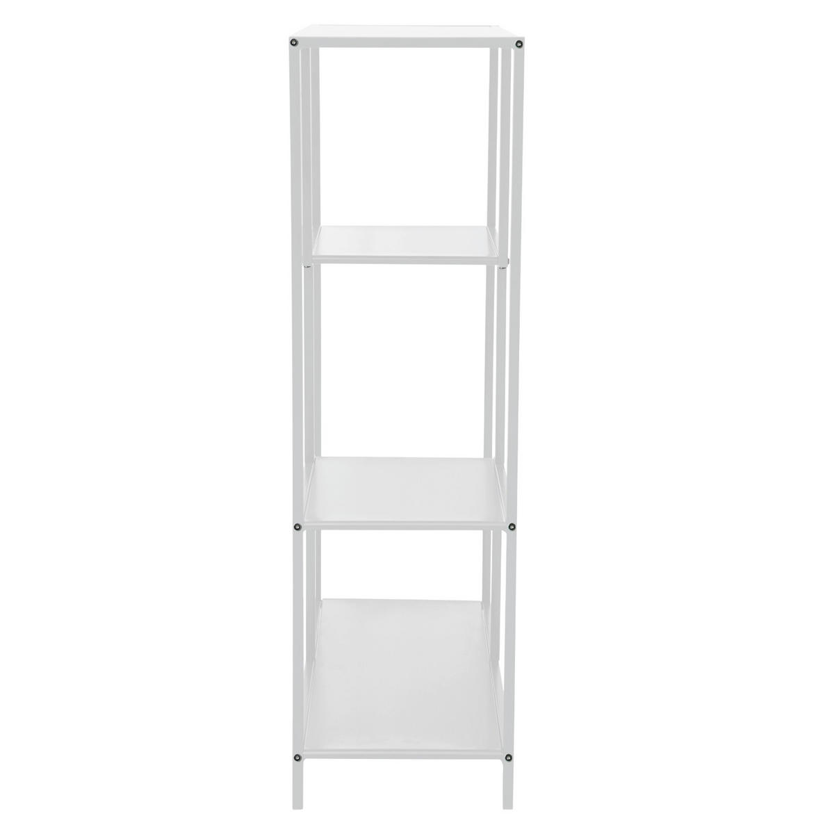 METALLREGAL CARME Weiß - Weiß, Metall (77/114/33cm) - SVITA
