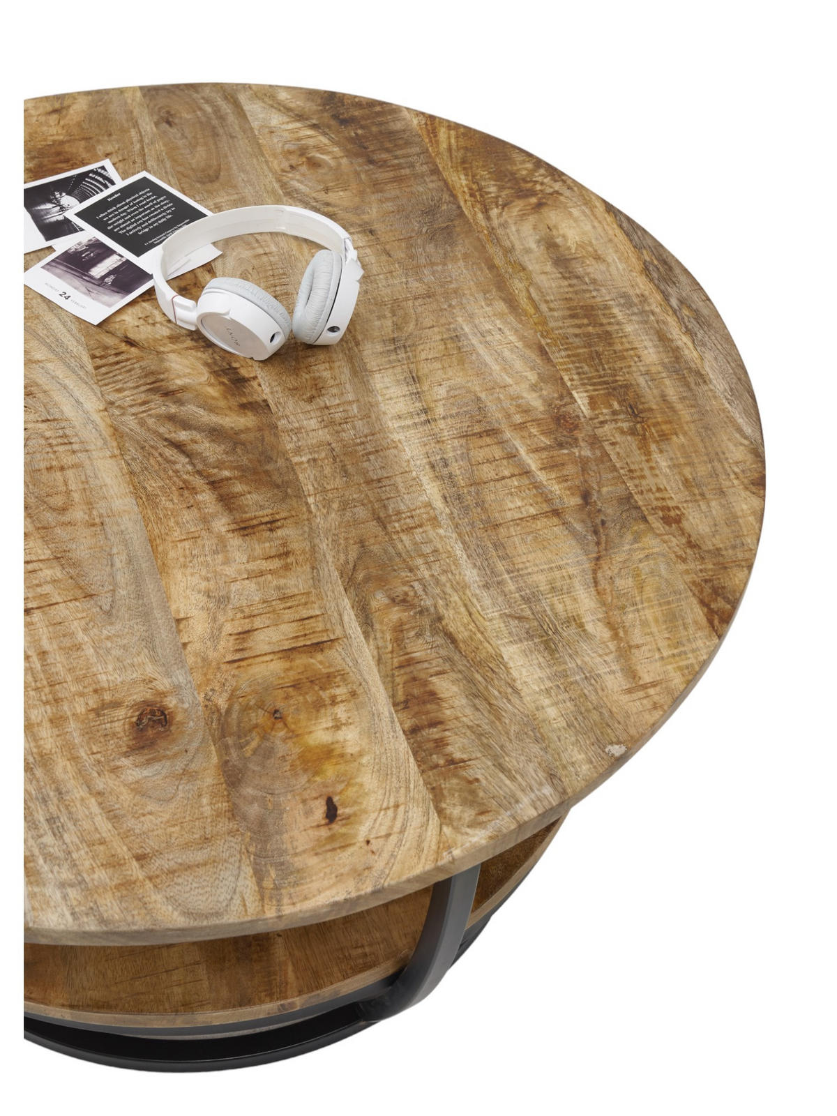 COUCHTISCH rund Massivholz Mango 86,5/86,5/44 cm - Braun, Holz (86.5/86.5/44cm) - moebel dich auf