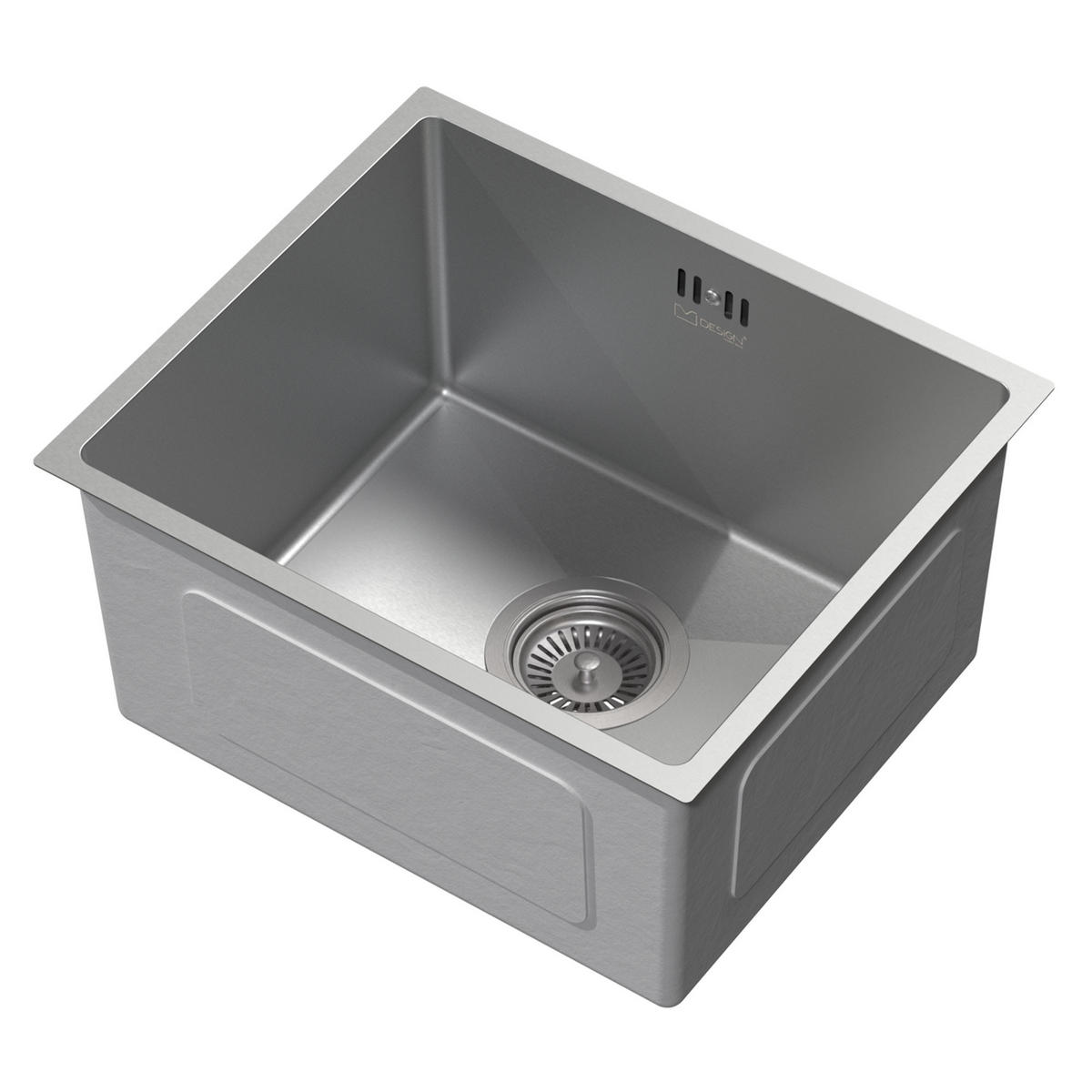 SPÜLBECKEN Edelstahl 34/40cm - Silberfarben, Metall (34/20/40cm) - ML-DESIGN