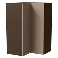 ECKHÄNGESCHRANK Brerra W14/60 Lava / RAL 1019 graubeige Matt 60 / 60 / 96cm - Dunkelgrau/Graubraun, Holz/Holzwerkstoff (60/96/60cm) - Feldmann-Wohnen