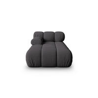 CHAISELONGUE links Bellis aus 3D-Stoff Expresso - Graubraun, Textil (94/70/155cm) - Micadoni