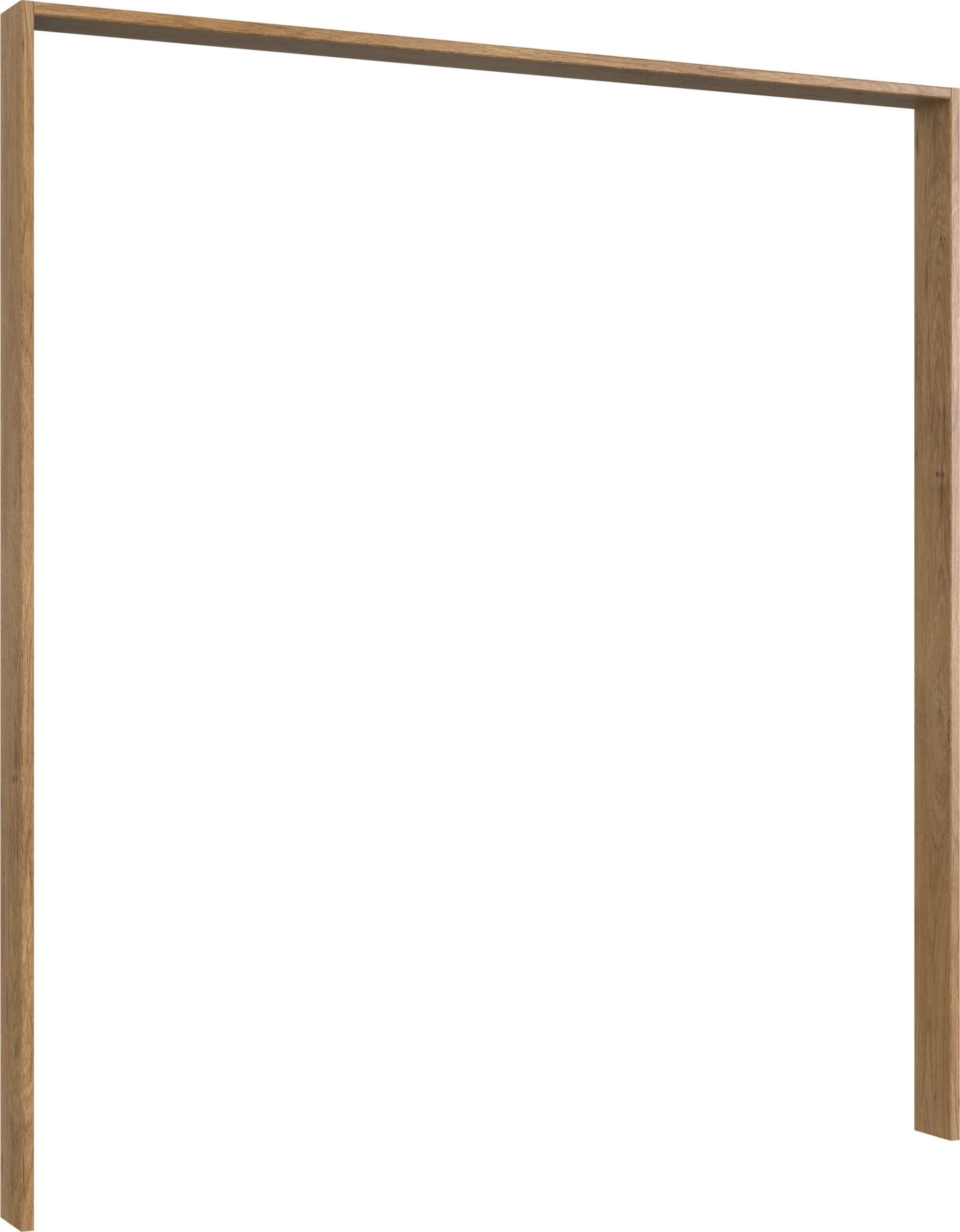 PASSEPARTOUTRAHMEN zu Kleiderschrank Emden in Plankeneiche mit Graphit - Braun, Holzwerkstoff (183/200/12cm)