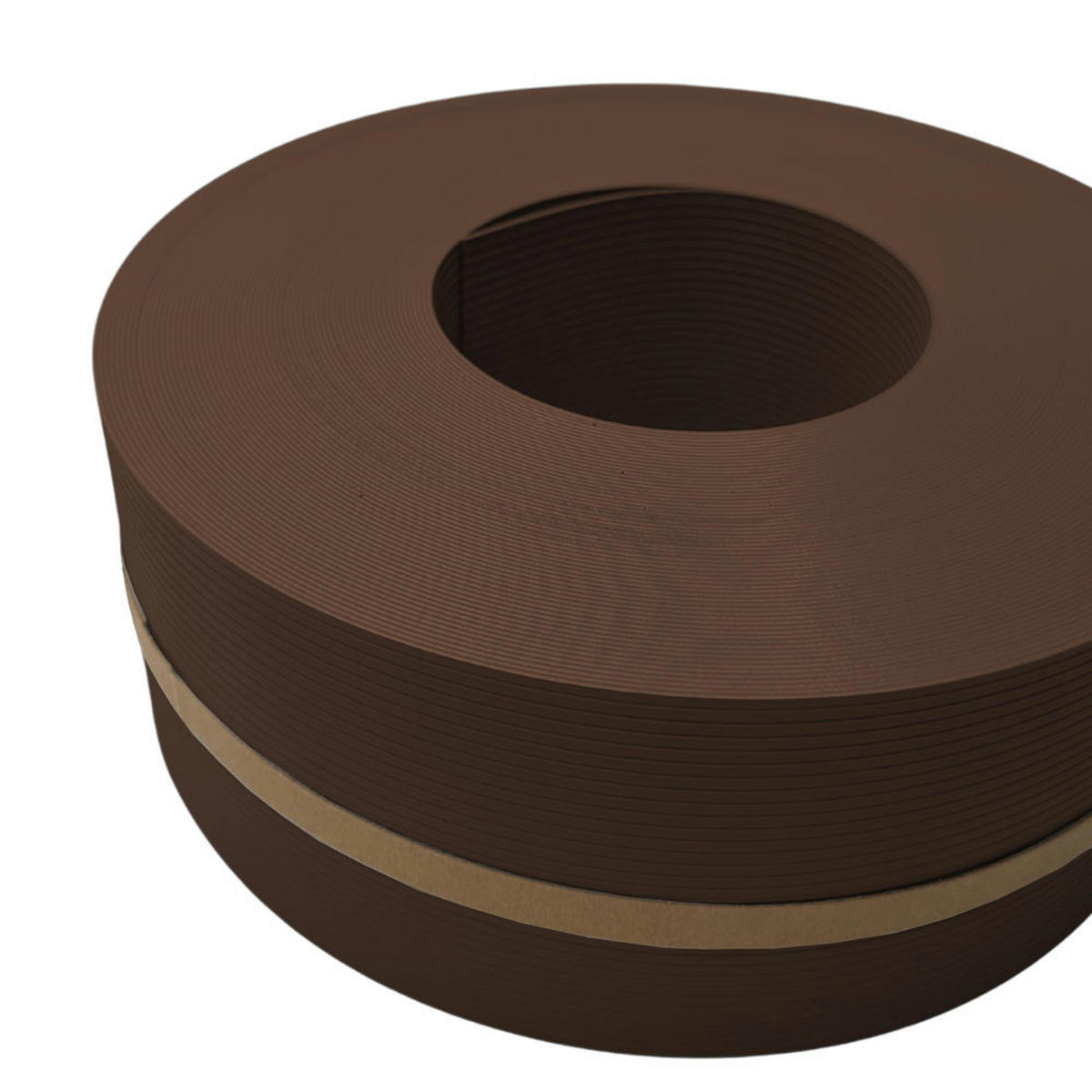 SICHTSCHUTZSTREIFEN Rille Halbe Rolle für Doppelstabmatten Braun 50m - Braun, Kunststoff (5000/9.5cm) - ZAUN|ZU