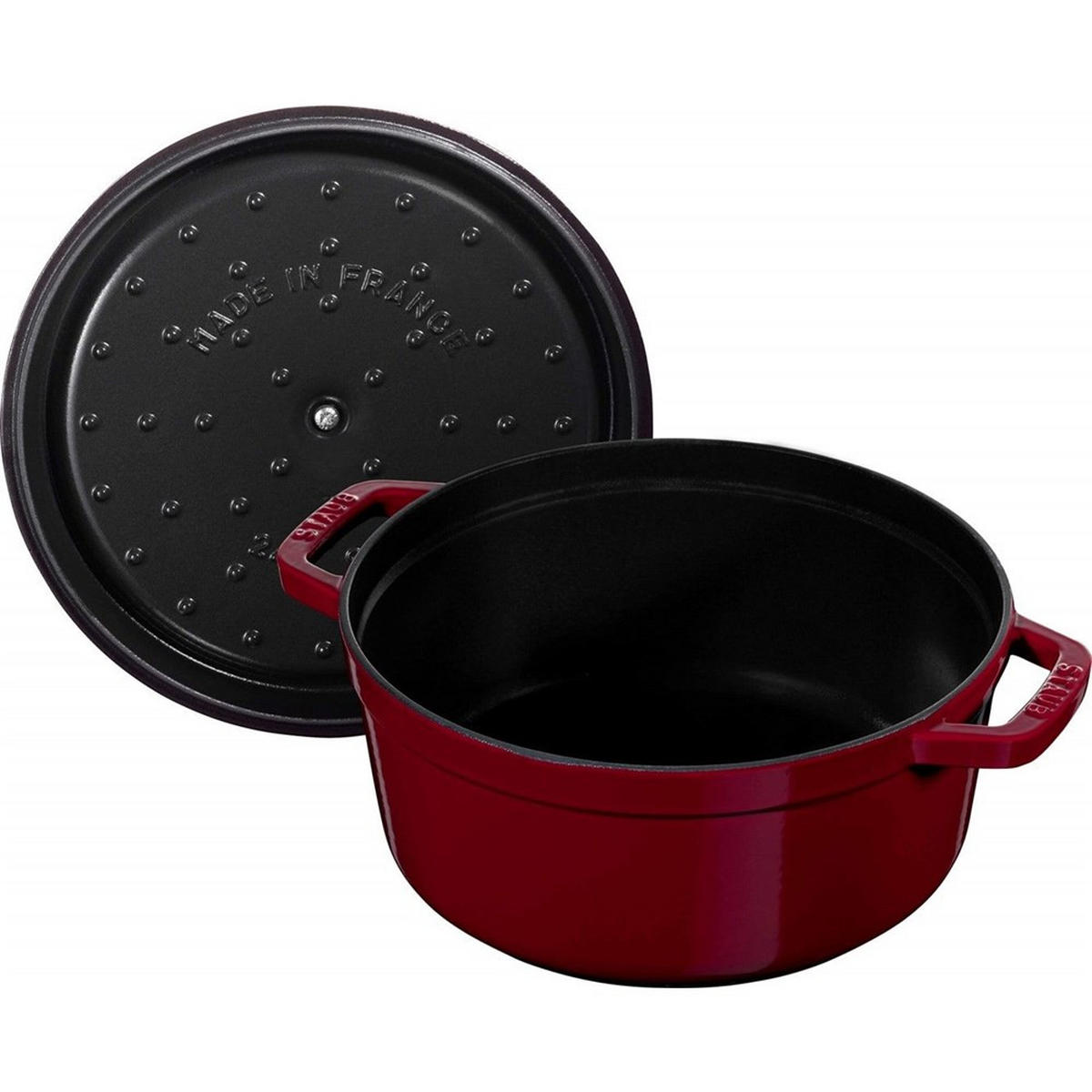 TOPF Burgunderrot 30.3/24/15.3 cm NPC405022940 - Bordeaux, Metall (24cm) - Staub