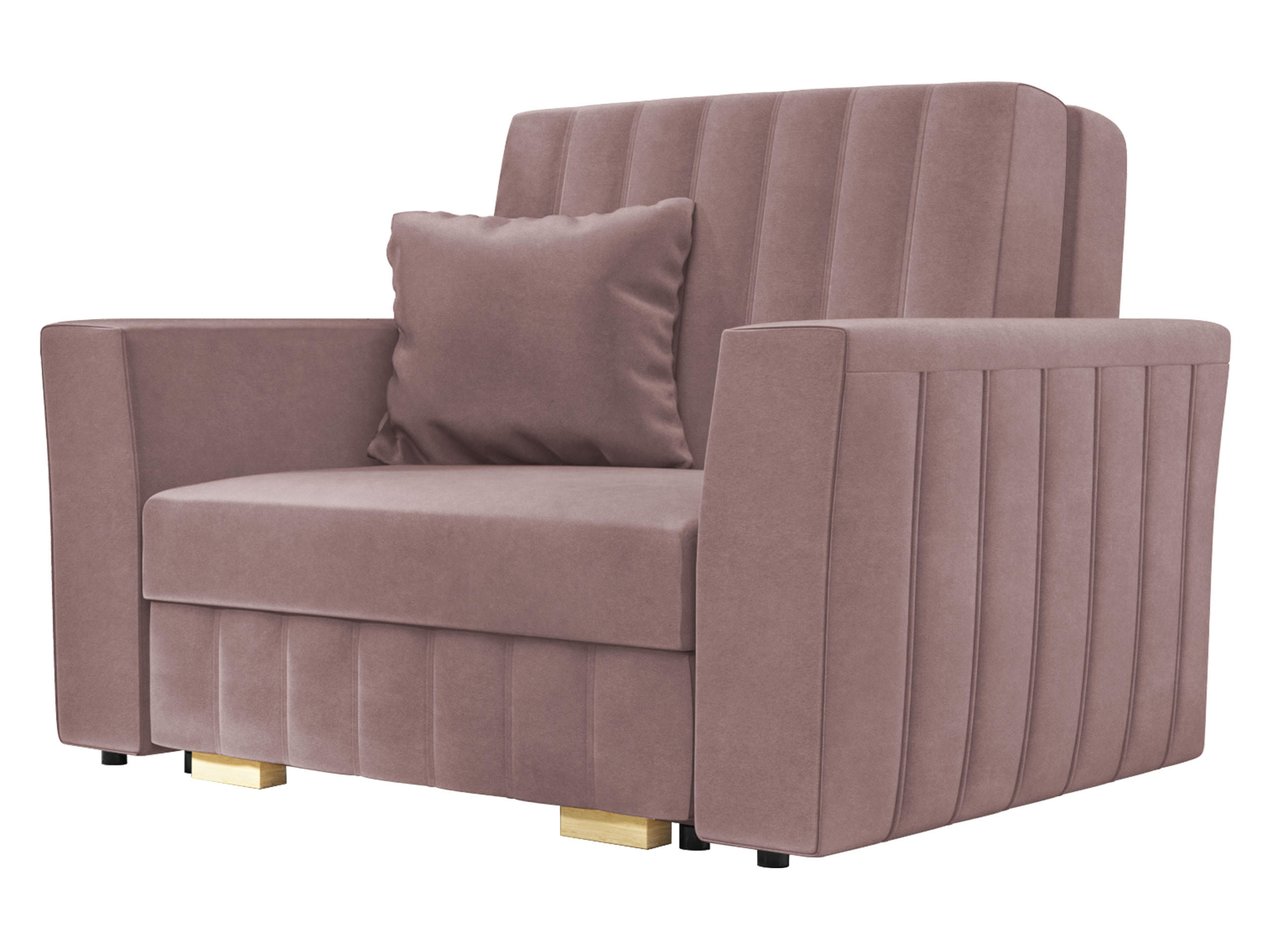 SCHLAFSOFA Viva Glam I - Naturfarben/Rosa, Holz/Kunststoff (115/85/98cm) - MIRJAN24
