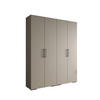 DREHTÜRENSCHRANK 236.7/200/47 4-türig - Kaschmir/Schwarz, Holz/Metall (200/236.7/47cm) - Abiks Möbel