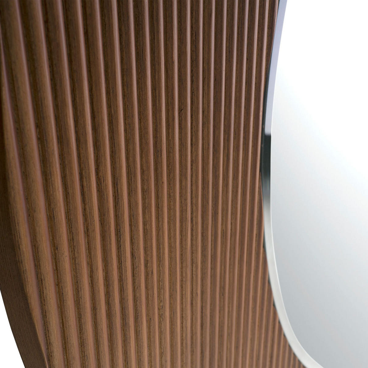 WANDSPIEGEL Wandspiegel Runden walnussfarbenes Holz Ø110/3 cm - Walnussfarben, Holz (110/3/110cm) - ANGEL CERDA