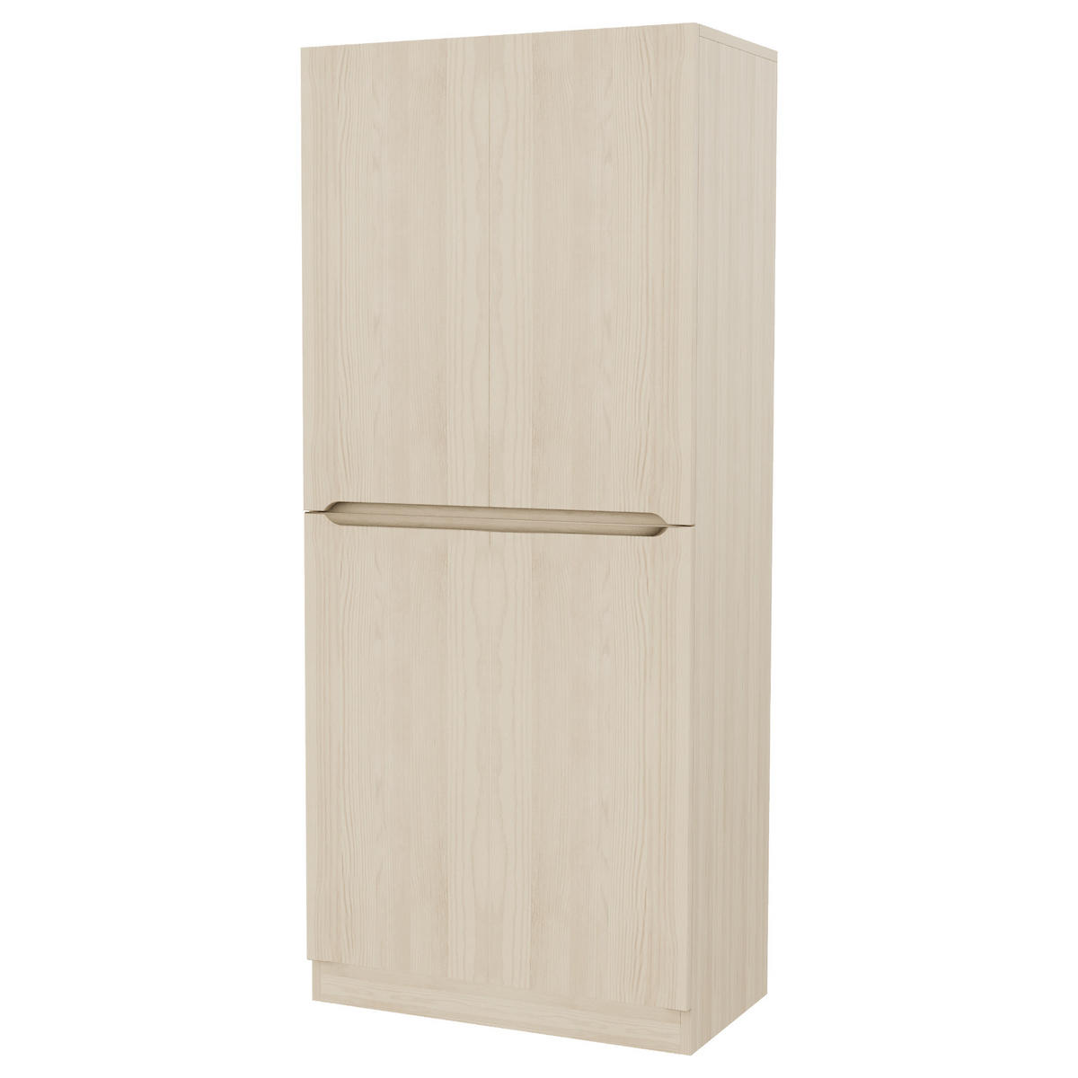 KLEIDERSCHRANK 70/40/170 cm mit 2 Drehtüren in Holzoptik - Naturfarben, Holz (70/170/40cm) - BEAOK