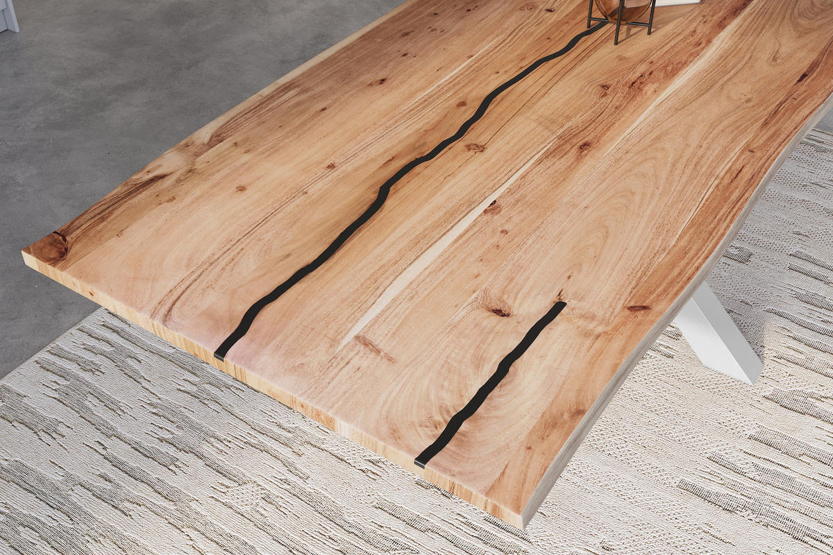 ESSTISCH POLLY - Beige/Naturfarben, Holz (100/280/77cm) - SAM