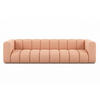 COUCH, Viersitzer-Sofa Grand, Veloursstoff Salvador, Rosa - Rosa, Holz (290/70/93cm) - Kaiser Möbel