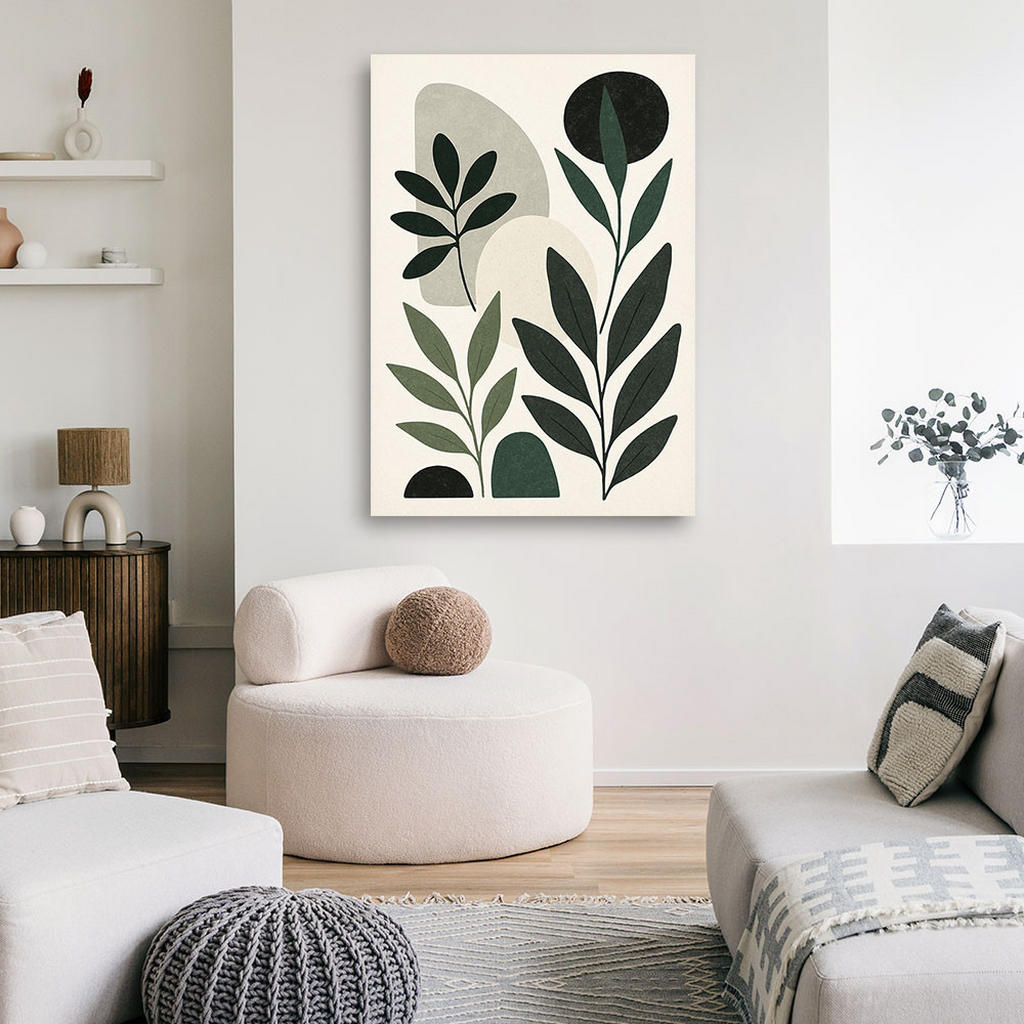 Thumbnail - Feeby Leinwandbild, Grün, Textil, Baum/Pflanze/Natur, Rechteckig, 20x30 cm, Bilder und Zubehör, Wandbilder, Leinwandbild...