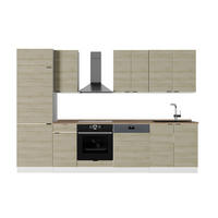 KUHINJSKI BLOK Fame-Line Hrast Panel/Bijelo 300 cm , RP Hrast - bijela/boje hrasta, drvni materijal (300/206.8/60cm) - Vicco